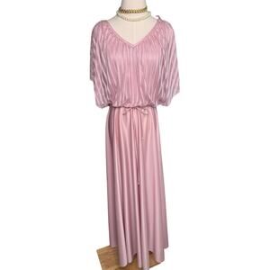 Vintage 60s/70s lilac pink purple special occasion gown size S/M ￼